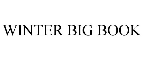 Trademark Logo WINTER BIG BOOK