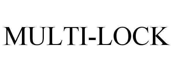 Trademark Logo MULTI-LOCK