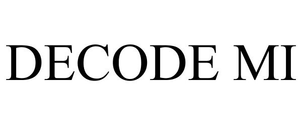 Trademark Logo DECODE MI