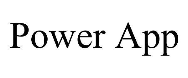Trademark Logo POWER APP