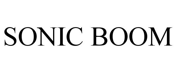 Trademark Logo SONIC BOOM