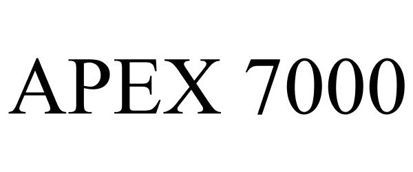 Trademark Logo APEX 7000