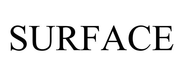 Trademark Logo SURFACE