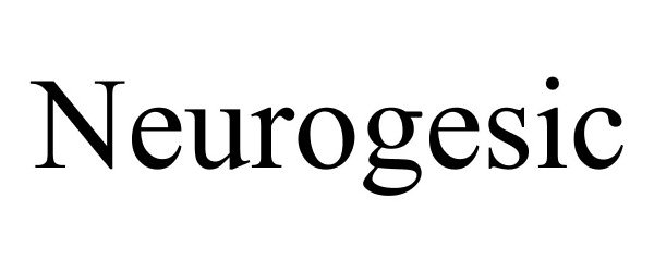 Trademark Logo NEUROGESIC