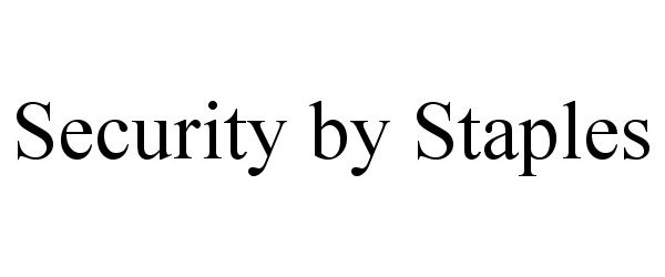  SECURITY BY STAPLES