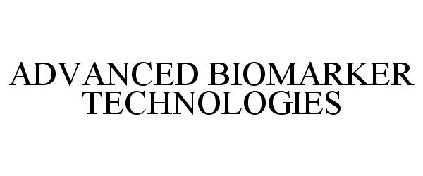  ADVANCED BIOMARKER TECHNOLOGIES