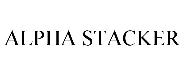 Trademark Logo ALPHA STACKER