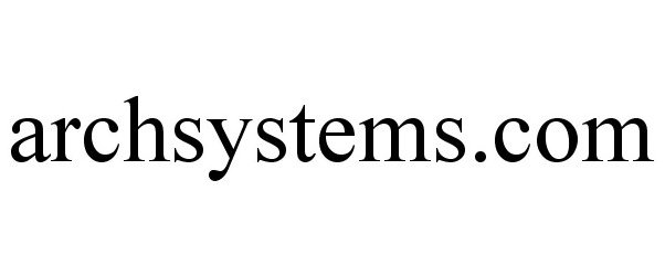  ARCHSYSTEMS.COM