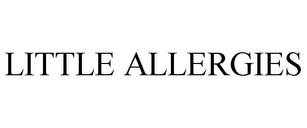 Trademark Logo LITTLE ALLERGIES