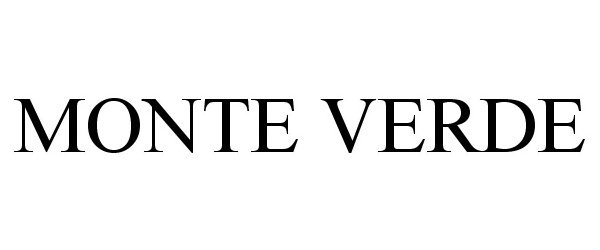 Trademark Logo MONTE VERDE