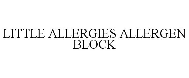  LITTLE ALLERGIES ALLERGEN BLOCK