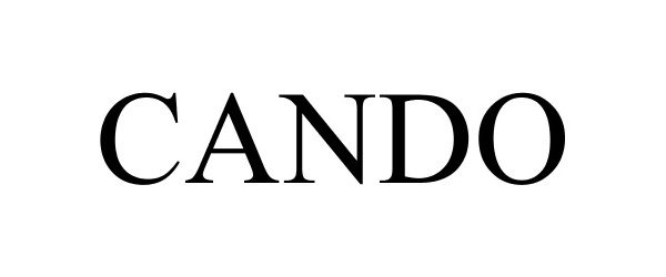 Trademark Logo CANDO