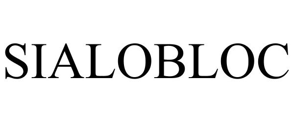 Trademark Logo SIALOBLOC