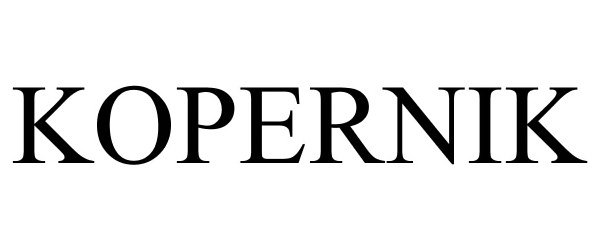 Trademark Logo KOPERNIK