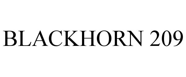 BLACKHORN 209