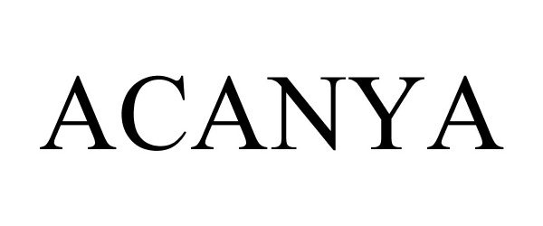 Trademark Logo ACANYA