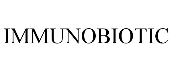 Trademark Logo IMMUNOBIOTIC