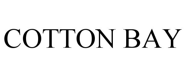 Trademark Logo COTTON BAY