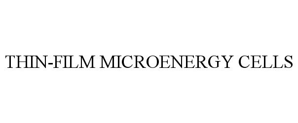Trademark Logo THIN-FILM MICROENERGY CELLS