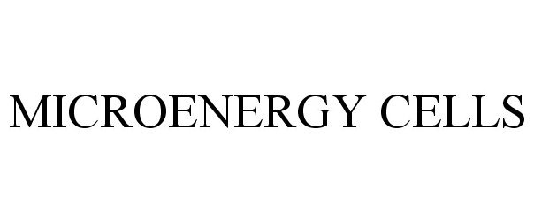 Trademark Logo MICROENERGY CELLS