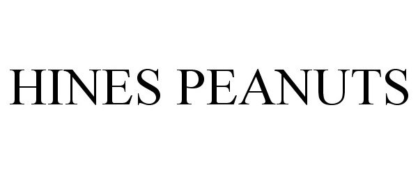 Trademark Logo HINES PEANUTS
