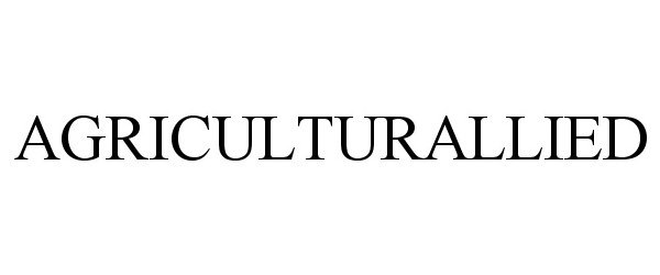 Trademark Logo AGRICULTURALLIED