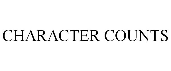 CHARACTER COUNTS