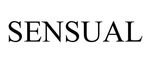 Trademark Logo SENSUAL