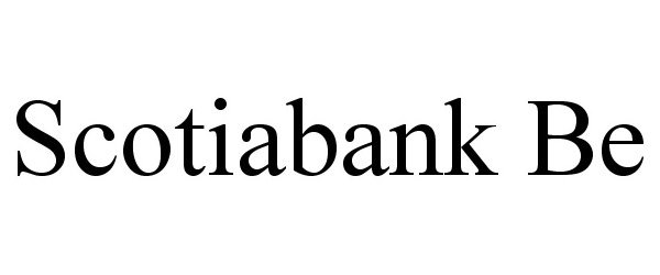 Trademark Logo SCOTIABANK BE