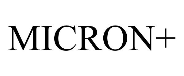 Trademark Logo MICRON+