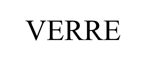 Trademark Logo VERRE