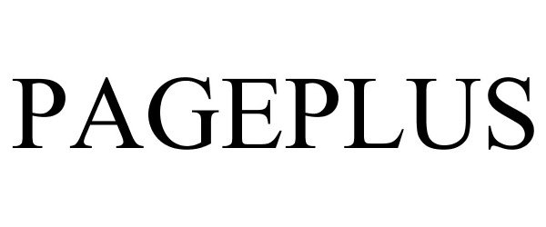 Trademark Logo PAGEPLUS