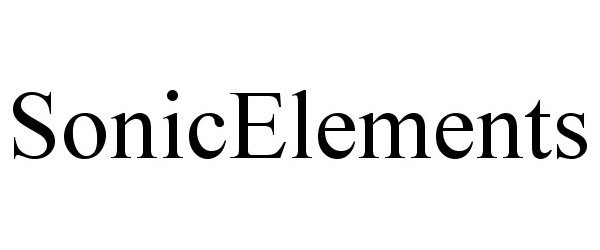 Trademark Logo SONICELEMENTS