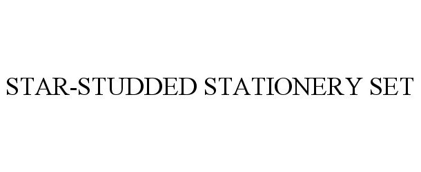 Trademark Logo STAR-STUDDED STATIONERY SET