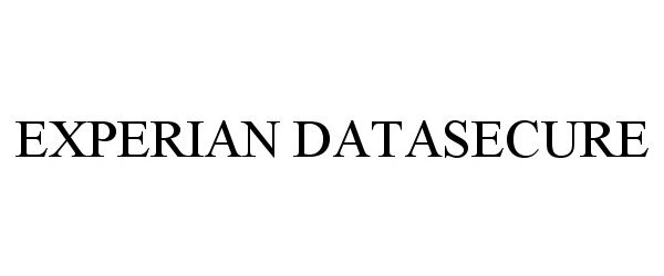 Trademark Logo EXPERIAN DATASECURE
