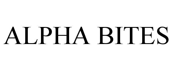 Trademark Logo ALPHA BITES