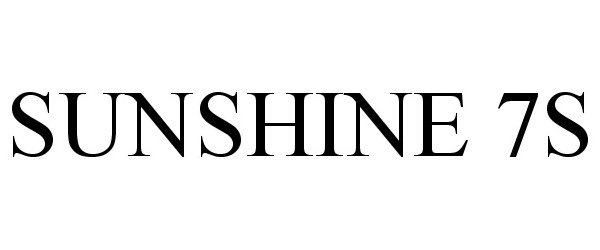 Trademark Logo SUNSHINE 7S