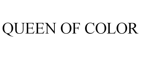 Trademark Logo QUEEN OF COLOR
