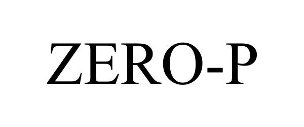 Trademark Logo ZERO-P