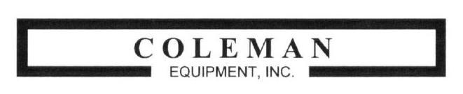 Trademark Logo COLEMAN EQUIPMENT, INC.