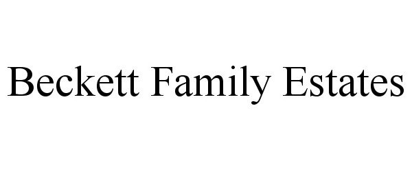  BECKETT FAMILY ESTATES