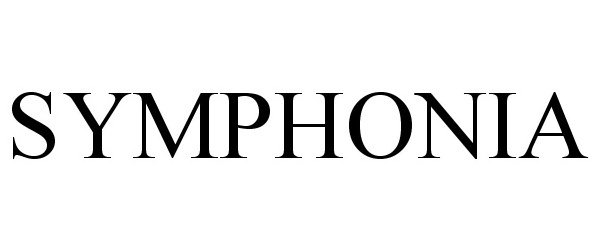 Trademark Logo SYMPHONIA