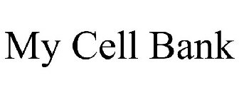 Trademark Logo MY CELL BANK