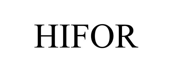 Trademark Logo HIFOR