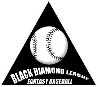 Trademark Logo BLACK DIAMOND LEAGUE FANTASY BASEBALL