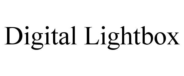 Trademark Logo DIGITAL LIGHTBOX
