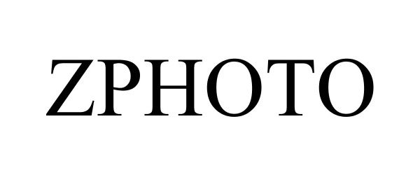 Trademark Logo ZPHOTO