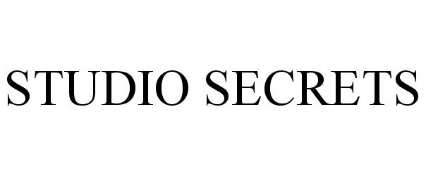 Trademark Logo STUDIO SECRETS