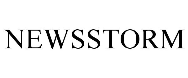 Trademark Logo NEWSSTORM
