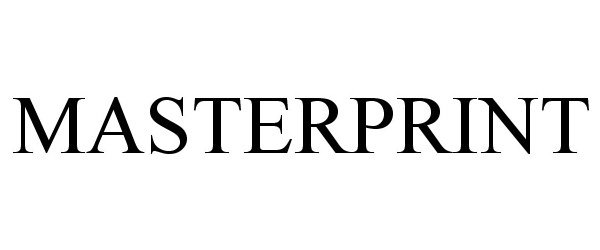 Trademark Logo MASTERPRINT